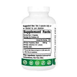 Suplemento en polvo de <span class=keywords><strong>Moringa</strong></span> de etiqueta privada, rico en vitaminas y minerales, cápsula de apoyo para el sueño inmune articular antioxidante para adultos - Product Image 5