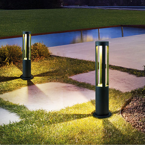 Gup Aluminium LED Rasenleuchte 10W Vierseitige Runde Landschaftslampe für Garten und Innenhof - Product Image 3