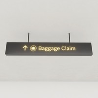 Intérieur Double Face LED Tube Boîte À Lumière En Aluminium Suspension Signalisation Métro Aéroport Directionnel Wayfinding Guide pour Bâtiments
