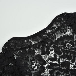 Factory High Quality Womens Floral Lace Shrug Bolero Cropped Length 3/4 Sleeve Irregular Hem Femme Mariage <strong>Wedding</strong> <strong>Cardigans</strong> - Product Image 3