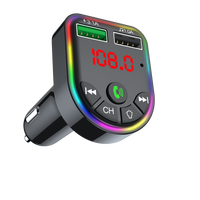 F5 Pemutar Mp3 Harga Terjangkau Bluetooth 5.0 Transmitter FM Mobil Dengan Charger Mobil 3.1A