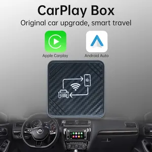 กล่อง Carplay รถอัจฉริยะไร้สายที่ขายดีที่สุดเหมาะสําหรับ Android Plug and Play อัตโนมัติ