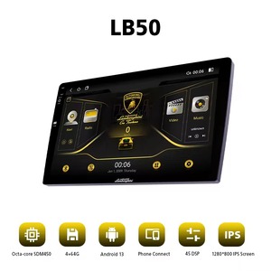 Radio para Auto Estándar Europeo para Lamborghini, CarPlay Inalámbrico, Pantalla Dividida, Audio de Alta Resolución, Control del Volante - Product Image 2