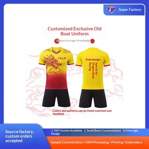 Chemises et hauts en polaire haut de gamme sur mesure à motif dragon pour le Festival du Bateau du Dragon, tenues d'entraînement à séchage rapide pour hommes avec numéros imprimés - Product Image 2