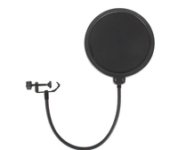 XTUGA UL03 + Z1 Support de microphone en métal pliable avec bouclier de filtre conçu pour les microphones à condensateur pour le chant