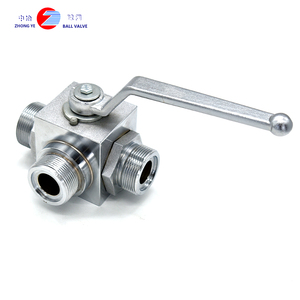 Válvula de Control Hidráulico Manual de Acero Inoxidable de Dos Posiciones y Tres Vías Serie KHB de Alta Presión 4500psi para Aceite OEM KHB3K-G1 - Product Image 2
