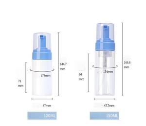 Bouteille <span class=keywords><strong>de</strong></span> mousse PET personnalisée en gros <span class=keywords><strong>de</strong></span> 100 à 150 ml, bouteille moussante à pression pour nettoyant visage, <span class=keywords><strong>savon</strong></span> pour les mains, <span class=keywords><strong>recharge</strong></span> - Product Image 6