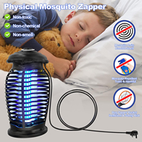 Piège à souris à lumière UV efficace 15W, répulsif électrique contre les nuisibles 4200V, tapette à mouches, intérieur/extérieur, 50-100 m², portable, écologique