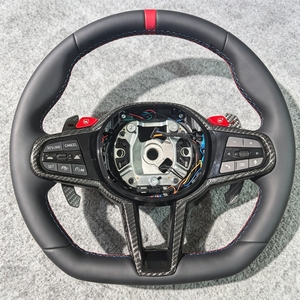 Volante Sportivo in Fibra di Carbonio CS per <span class=keywords><strong>BMW</strong></span> G05 <span class=keywords><strong>G11</strong></span> G20 G22 G30 G31 M2 G87 M3 G80 M4 G82 G42 M5 F90 F80 F82 F95 F97 M340i M440i - Product Image 3