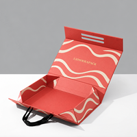 Boîte cadeau pliable personnalisée Lionwrapack avec fermeture magnétique, boîte d'emballage en papier artisanal, boîte pour chaussures et vêtements