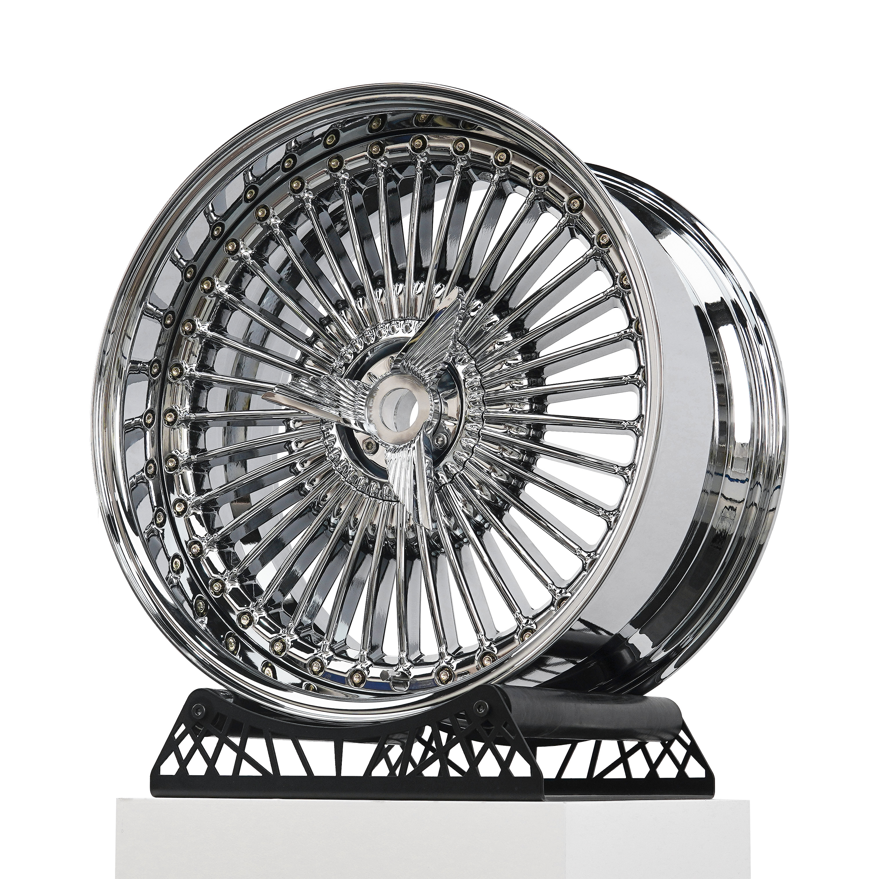 Chrome Silver With Silver Cap
