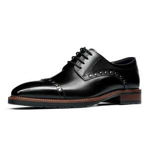 Chaussures en cuir décontractées pour hommes, sur mesure, de haute qualité, à la mode, en fibres ultra-fines - Product Image 2