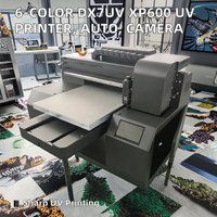Printer UV DTF Flat Bed Desktop A3 Kecil Paling Populer dengan Head I3200-U1HD untuk Kartu, Casing Ponsel, Kayu, Kaca, Kamera Visual, dan TPU