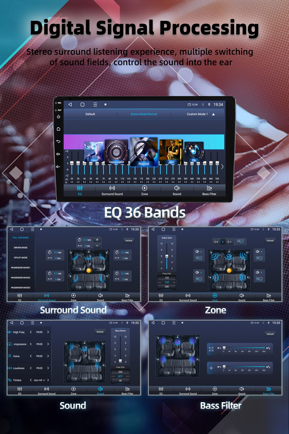 Ts18 Android Universal 2K Qled Car DVD Player with Carplay