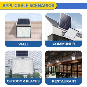 Hot Sell Reflectores 2025 Lampes solaires extérieures à LED IP67 Étanche 50W 60W 300W 400W 500W Projecteurs solaires - Product Image 2