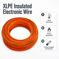 Kabel Listrik 2 Inti 150 Derajat 24V 20AWG Berisolasi XLPE UL4413