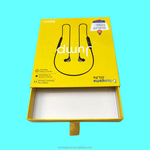 Boîte coulissante en carton rigide épais avec logo personnalisé pour écouteurs, avec emballage en blister PET pour cadeaux, noix, graines - Product Image 4