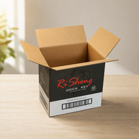 Boîte à vin en carton ondulé personnalisée, emballage en carton ondulé pour l'expédition au détail