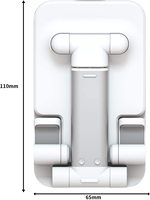 Support de téléphone portable, angle réglable, hauteur réglable, support de tablette en aluminium pour iPhone, Samsung