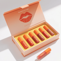Boîtes rigides magnétiques pour produits de beauté avec insert en mousse Boîte d'emballage de rouge à lèvres cosmétique de qualité supérieure Finition mate imprimée pour brillant à lèvres