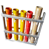 Tubes de mortier pour feux d'artifice en alliage d'aluminium et fibre de verre, 3 pouces, 5 coups