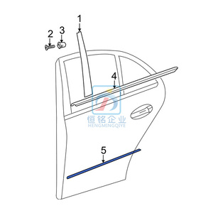 Per Mercedes Benz W212 2010-2013 Striscia Cromata Corta per Porta Posteriore <span class=keywords><strong>E</strong></span> 2126902962 - Product Image 4