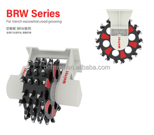 Cortador de tambor de cadena hidráulica Wolver, fresadora de excavadora, cortador de tambor de cadena de roca rotativa para excavación de zanjas - Product Image 6