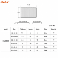 Blocs de nivellement en plastique côtelés Elehk 60x40mm pour cadres de fenêtres, portes et installation intérieure, cales de porte en plastique 60x40mm