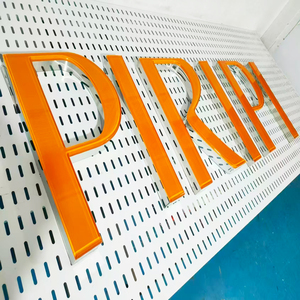 Enseigne LED personnalisée en lettres 3D en gelée, logo cristallin, enseigne pour hôtel, bureau, boutique, appartement, acier inoxydable, étanche - Product Image 1