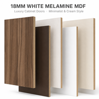 Panneau de fibres à densité moyenne en mélamine blanche Xinfushu 18 mm, qualité supérieure E0 sans formaldéhyde pour panneaux de fibres stratifiés haut de gamme