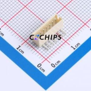 HCZZ0002-7 Wire-to-Board Pin Header Bent Lead Through Hole,P=1.5mm Connector 1x7P 1.5mm Right Angle Insert ZH - Product Image 1