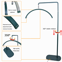 Lampe LED demi-lune Fosoto OEM Diamond Arc Moon pour extensions de cils, lampadaire LED demi-lune pour salon de beauté, lumière d'appoint pour tatouage