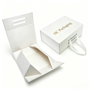 Emballage cadeau d'entreprise, boîte pliable magnétique, logo personnalisé pour les cadeaux d'employés, kits de bienvenue et programmes de vente en gros - Product Image 1