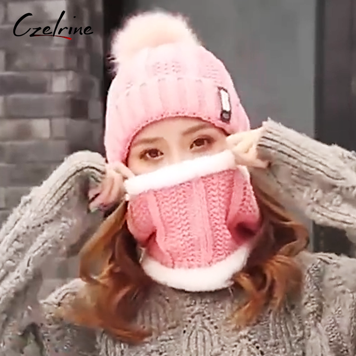 Custom Logo Hot Sale Stylish Cute Slogan Dot Character Furry Winter Hats  Fleece Lined Beanie for Women Beach