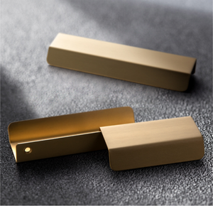 Wholesale Minimalist <strong>Bedroom</strong> Dresser Kitchen Bar Furniture <strong>Door</strong> Cabinet Hardware Hidden Brass Lip Pulls Drawer Handles - Product Image 2