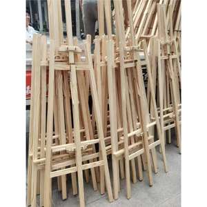 Chevalet en bois de pin jaune Lida 1,2 m 1,5 m 1,75 m, support d'exposition pour œuvres d'art, origine Chengdu - Product Image 2