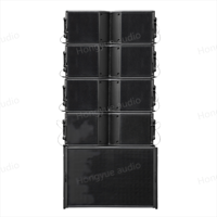 Sistema de Sonido para Exteriores Caja de Altavoz Impermeable K208 Line Array Pasivo de Doble 8 Pulgadas y 2 Vías Gabinete de Altavoz Vacío de Madera