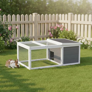 Grande cage mobile en bois <span class=keywords><strong>pour</strong></span> lapins et poulets, abri extérieur <span class=keywords><strong>pour</strong></span> oiseaux, niche <span class=keywords><strong>pour</strong></span> chats, maisonnette portable <span class=keywords><strong>pour</strong></span> animaux de compagnie, résistante au vent, respirante et imperméable - Product Image 2