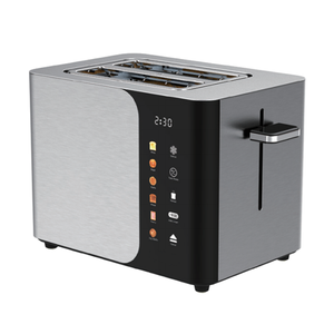 Stainless Steel Smart Touchscreen 2-Slice <strong>Toaster</strong> - Multi-Mode for Bread, Bagels &amp; Waffles, Defrost &amp; Reheat, <strong>Silver</strong> &amp; Black - Product Image 1