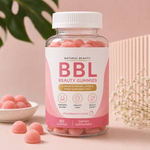 Permen Kunyah Pembentuk Tubuh Alami - Suplemen Pendukung Bokong & Lekuk Tubuh dengan Vitamin Pembakar Lemak, Tersedia Label Pribadi - Product Image 1