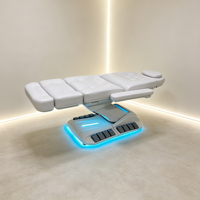 Mobilier de salon nouvellement conçu Traitement cosmétique réglable à 4 moteurs Lit facial Massage de luxe Spa Lit à cils
