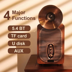 Retro Bt <span class=keywords><strong>Speaker</strong></span> Draadloze 4000Mah Oplaadbare 30W Luidspreker Hout Bt 5.4 <span class=keywords><strong>Speaker</strong></span> - Product Image 3