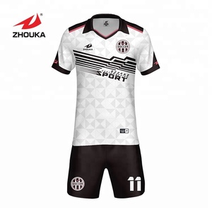 2019 best quality and cheapest price fashion printing team name and player name football shirts for team or club - Product Image 3