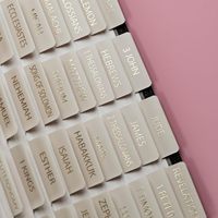 Fournitures pour l'étude biblique et le journalisation : Onglets de Bible personnalisés en chêne stratifié style bohème avec résumés de livres