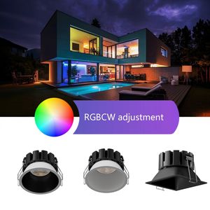 Diseño personalizado Rgb Downlight impermeable Sistema de hogar inteligente Luz de techo regulable Alexa Smart Led Downlight ajustable - Product Image 6