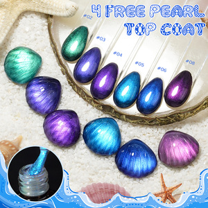 4 Vernis de Finition Effet Nacre Gratuits en Gros OEM ODM, Gel Coque de Nacre, Gel Nail Art, Vernis Gel, <span class=keywords><strong>Top</strong></span> <span class=keywords><strong>Coat</strong></span> Bleu, Sans HEMA, Vente Directe Usine - Product Image 5