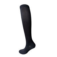 Chaussettes de compression en bambou, hauteur genou, respirantes, anti-odeurs, pour les voyages et la position debout