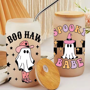 Venta al por mayor de más de 8000 diseños de transferencias UV DTF Libbey Wrap de alta calidad para vasos de 40oz, 20oz y 16oz, impresiones de dibujos animados en vasos de vidrio, envolturas UV DTF para tazas. - Product Image 5