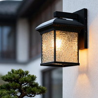Lampe murale solaire LED étanche pour extérieur, jardin, villa, cour, terrasse, en aluminium