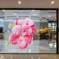 Écran flexible en film holographique LED, écran holographique transparent invisible, écran LED pour mur en verre